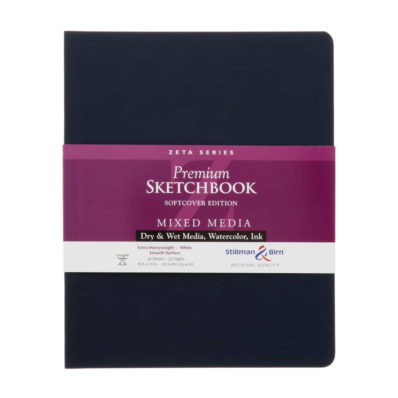 Stillman & Birn® Zeta Series White Softcover Mixed Media Sketchbook
